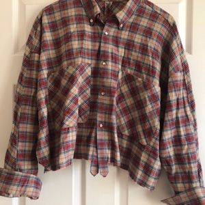 Faith Connexion Designer oversized flannel shirt